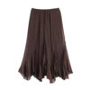 572626726 Commuting style lace layered decorative MIDI skirt
