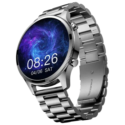 275303_xhdrt5 noise NoiseFit Halo Plus Smartwatch with Bluetooth Calling (37.08mm AMOLED Display, IP68 Water Resistant, Elite Silver Strap)