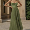 572626698 Deep V slim fit dress for women