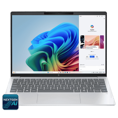 HP OmniBook 7 13-bg1678AU AMD Ryzen 5 Thin & Light Laptop (16GB, 512GB SSD, Windows 11 Home, 13.3 inch WQXGA IPS Display, MS Office Home 2024, Glacier Silver, 1 KG)