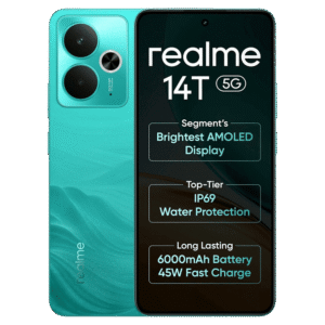 realme 14T 5G (8GB RAM, 256GB, Surf Green)