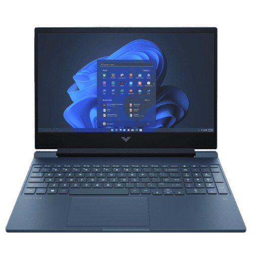 HP Victus 15-fb3124AX AMD Ryzen 7 Gaming Laptop (16GB, 512GB SSD, Windows 11 Home, 6GB Graphics, 15.6 inch 144 Hz Full HD Display, NVIDIA GeForce RTX 4050, MS Office Home 2024, Performance Blue, 2.29 KG)