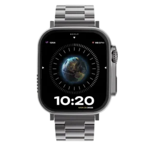 316614_0_jvpn0p GOBOULT Crown R Pro Bluetooth Calling Android OS Smartwatch (36.3mm Super AMOLED Display, Working Crown, Silver Strap)