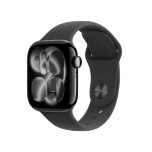 317507_0_s3OEN_ain Apple Watch Series 11 GPS with Black Sport Band - S/M (42mm Retina LTPO3 OLED Display, Jet Black Aluminium Case)