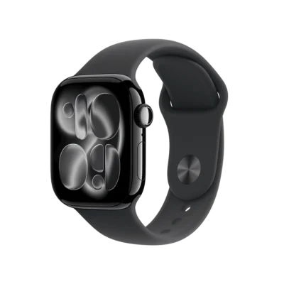 317507_0_s3OEN_ain Apple Watch Series 11 GPS with Black Sport Band - S/M (42mm Retina LTPO3 OLED Display, Jet Black Aluminium Case)
