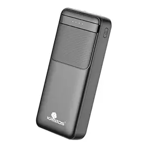 Kratos Legend Champ Power Bank 20000mAh, Fast Charging 22.5W, Triple Output,USB Type C &Dual USB Port, PD Powerbank for iPhone, Android & Other Phones, BIS Certified,1year Warranty, Black