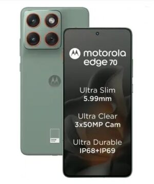 Version 1.0.0 Motorola Edge 70 (Lily Pad, 8GB RAM, 256GB Storage)