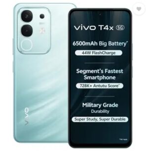 Version 1.0.0 vivo T4X 5G, Glacial Teal (8GB, 128GB)