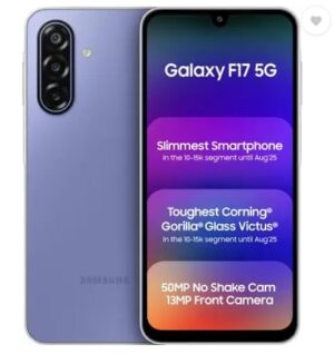 Version 1.0.0 Samsung Galaxy F17 5G, Violet Pop (4GB, 128GB)