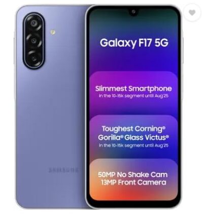 Version 1.0.0 Samsung Galaxy F17 5G, Violet Pop (4GB, 128GB)