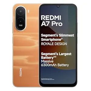 41qgM10WS9L._SY300_SX300_QL70_FMwebp_.webp REDMI A7 Pro 4G (Sunset Orange, 4GB RAM, 64GB Storage) | Segment's Slimmest Smartphone | Segment's Largest 6300mAh Battery| Segment's Largest 17.53cm and Smoothest 120Hz Display