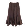 572626729 Commuting style lace layered decorative MIDI skirt
