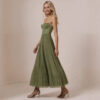 572626695 Deep V slim fit dress for women