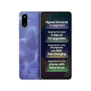 51Pff18nc0L._SX679_.jpg Samsung Galaxy F06 5G (Lit Violet, 128 GB) (4 GB RAM)