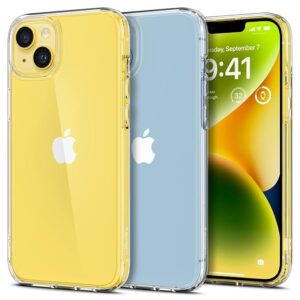 Spigen Ultra Hybrid Back Cover Case for iPhone 14 Plus, Clear Transparent, Durable Hybrid Structure - Polycarbonate + TPU | Crystal Clear