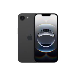 Apple iPhone 16e 128 GB: Built for Apple Intelligence, A18 Chip, Supersized Battery Life, 48MP Fusion. Camera, 15.40 cm (6.1″) Super Retina XDR Display; Black