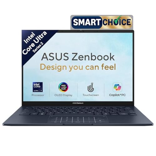 61KJB9peJNL._SX679_.jpg ASUS Zenbook 14 (2026),Smartchoice,Intel Core Ultra 9 285H,32GB RAM,1TB SSD,OLED,Touchscreen,14"(35.5 cm),Win 11,M365 Basic(1Y)* Office 24,Ponder Blue,1.28 Kg,UX3405CA-QL1016WS,Thin & Light Laptop