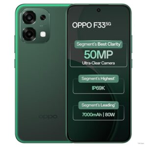 61PkorSXDwL._SX679_.jpg Oppo F33 5G Smartphone (8GB RAM, 256GB Storage, Forest Green)|50MP AI Camera |7000mAh Long Battery |45W Fast Charging-with No Cost EMI/Bank Offers