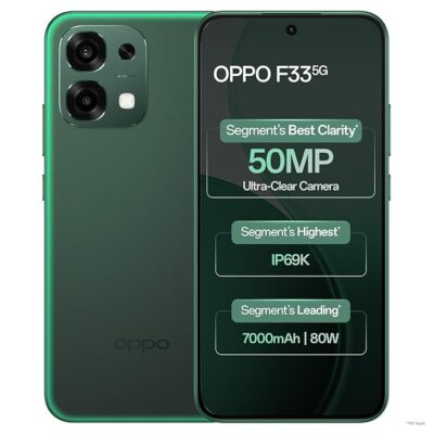 61PkorSXDwL._SX679_.jpg Oppo F33 5G Smartphone (8GB RAM, 256GB Storage, Forest Green)|50MP AI Camera |7000mAh Long Battery |45W Fast Charging-with No Cost EMI/Bank Offers