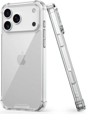 EGOTUDE for iPhone 17 Pro Case, Shockproof Hard Back Anti-Scratch Transparent Cover