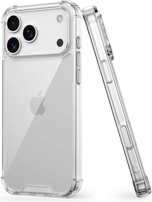 EGOTUDE for iPhone 17 Pro Case, Shockproof Hard Back Anti-Scratch Transparent Cover