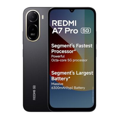 71AjkPyeFiL._SX679_.jpg REDMI A7 Pro 5G (Black, 4GB RAM,128GB Storage) | Segment's Fastest Processor | Segment's Largest Battery | Segment's Largest & Smoothest 6.9in 120Hz Display