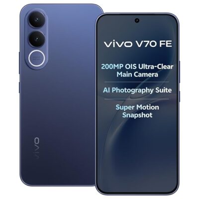 71b4wObbtGL._SX679_.jpg vivo V70 FE 5G (Monsoon Blue, 12GB RAM, 256GB Storage) with No Cost EMI/Additional Exchange Offers