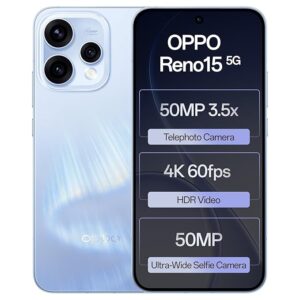71u29EnAdL._SX679_.jpg Oppo Reno15 5G (Aurora Blue, 8GB RAM, 256GB Storage) with No Cost EMI/Additional Exchange Offers