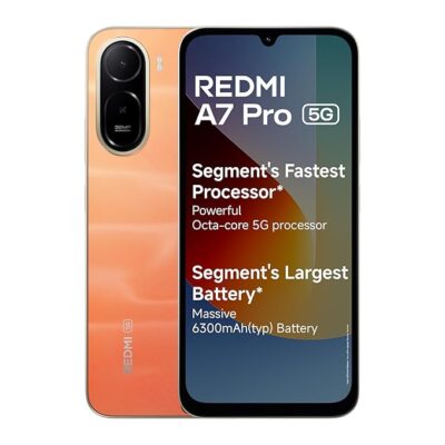 71vHxfQK6SL._SX679_ REDMI A7 Pro 5G (Sunset Orange, 4GB RAM,128GB Storage) | Segment's Fastest Processor | Segment's Largest Battery | Segment's Largest & Smoothest 6.9in 120Hz Display