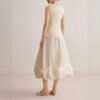 572626734 Chic Bubble Skirt Women Spring Summer Design Pleated Hem Mini A-Line Skirt