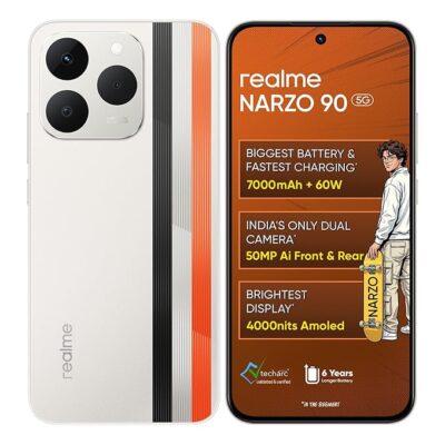 811u8KqIIVL._SX679_.jpg realme narzo 90 5G (Victory Gold,6GB+128GB) | 7000mAh Biggest Battery | 60W Fastest Charging | 50MP Front & Rear AI Cameras | 4000nits Brightest Display | AI Assist | IP69 Dust & Water Resistance
