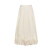 572626735 Chic Bubble Skirt Women Spring Summer Design Pleated Hem Mini A-Line Skirt
