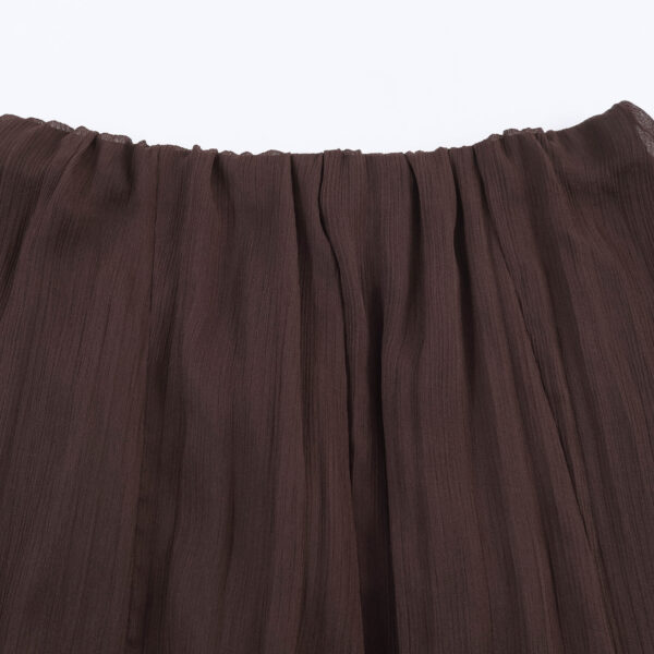 572626727 Commuting style lace layered decorative MIDI skirt