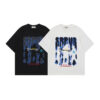 572626178 Graffiti letter printed short sleeved T-shirt