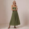 572626694 Deep V slim fit dress for women