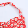 572626703 Flower print halter neck dress for women