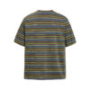 572626167 Contrast striped Henry collar short sleeved T-shirt