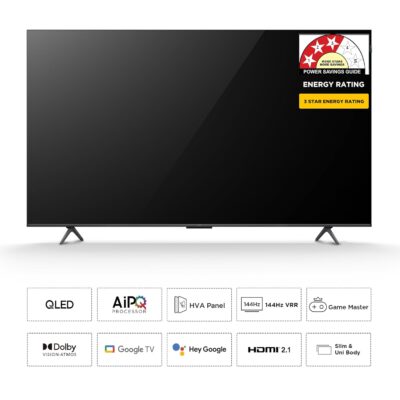 61CxYHHoICL._SL1500_.jpg TCL 215 cm (85 inches) 4K Ultra HD Smart QLED Google TV 85T8C