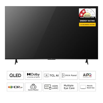 61XReSYw5L._SL1500_.jpg TCL 108 cm (43 inches) 4K UHD Smart QLED Google TV 43T6D