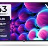 714bzv9r8uL._SL1500_.jpg VW 109 cm (43 inches) Glow Series 4K UHD Smart QLED Android TV VW43PRO+ (Black)