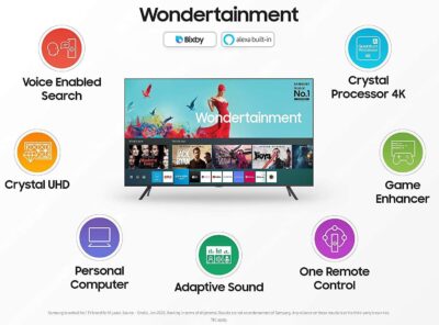 Version 1.0.0 Samsung 163 cm (65 inches) Wondertainment Series 4K Ultra HD LED Smart TV UA65TUE60AKBXL (Titan Gray)