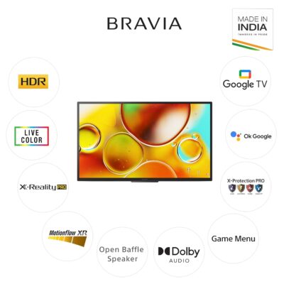 71bWH1PDK3L._SL1500_.jpg Sony BRAVIA 80 cm (32 inches) HD Ready Smart LED Google TV KD-32W835 (Black)