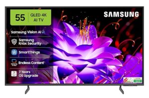 816jSKbarJL._SX679_.jpg Samsung 138 cm (55 inches) Vision AI 4K Ultra HD Smart QLED TV QA55QEF1AULXL