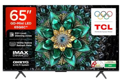 818vnFP09yL._SX679_.jpg TCL 164 cm (65 inches) 4K UHD Smart QD-Mini LED Google TV 65Q6C