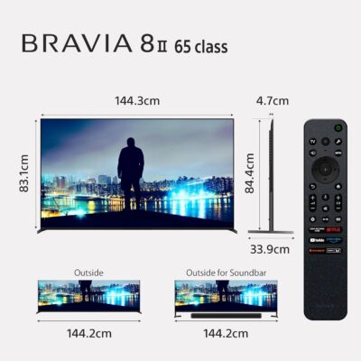81Bnw1I6NmL._SL1500_.jpg Sony 164 cm (65 inches) BRAVIA 8M2 Series 4K Ultra HD Smart OLED Google TV K-65XR80M2
