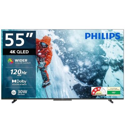 81Gt9lHju6L._SX679_.jpg Philips 139 cm (55 inches) 8100 Series 4K Ultra HD Smart QLED Google TV 55PQT8100/94