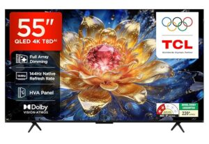 81NBSeACrXL._SX679_.jpg TCL 139 cm (55 inches) 4K UHD Smart QLED Google TV 55T8D