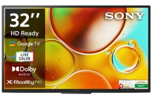 81S3rMyIvyL._SL1500_.jpg Sony BRAVIA 80 cm (32 inches) HD Ready Smart LED Google TV KD-32W835 (Black)