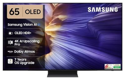 81TRZQAbzaL._SX679_.jpg Samsung 163 cm (65 inches) 4K Ultra HD Smart OLED TV QA65S90FAELXL (Graphite Black)