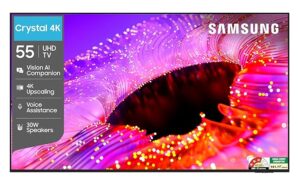 81WpH753F2L._SX679_.jpg Samsung 55 inches Crystal UHD 4K Samsung Vision AI Smart TV UA55UE85AHULXL